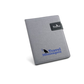 Pasta Personalizada Couro Sintético SP92066 40 Páginas Pautadas Brindes Personalizados