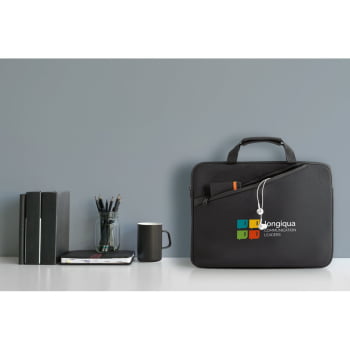 Pasta Personalizada Soft Shell SP92290 2 Compartimentos Brinde Personalizado