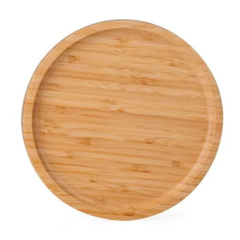 Petisqueira Personalizada Bambu Redonda SMPD-04043 Brinde Personalizado