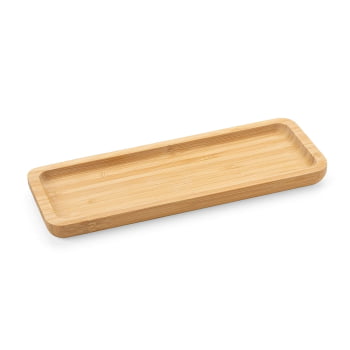 Petisqueira Personalizada 26x10 cm Retangular Bambu X18615 Brindes Personalizados