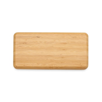 Petisqueira Personalizada 26x13 cm Retangular Bambu X18616 Brinde Personalizado