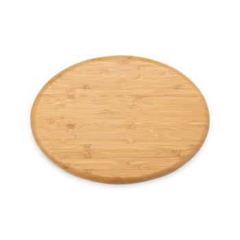Petisqueira Personalizada 28x20 cm Redonda Bambu X18613 Brindes Personalizados