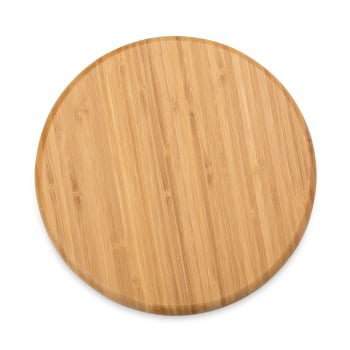 Petisqueira Personalizada 30x30 cm Redonda Bambu X18612 Brinde Personalizado