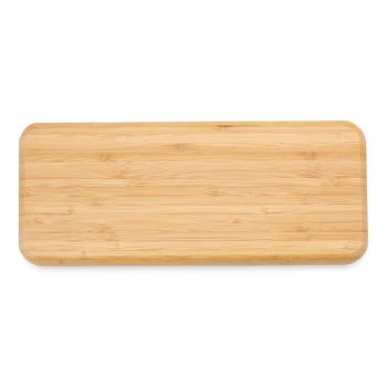 Petisqueira Personalizada 36x15 cm Retangular Bambu X18618 Brindes Personalizados