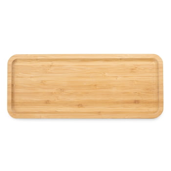Petisqueira Personalizada 36x15 cm Retangular Bambu X18618 Brindes Personalizados
