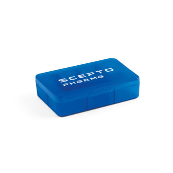 Porta Comprimido Personalizado Plástico 7 Divisórias SP94305 Brindes Personalizados