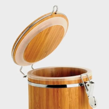 Porta Condimentos Personalizado Bambu 1,4 L SMPO-00723 Brinde Personalizado