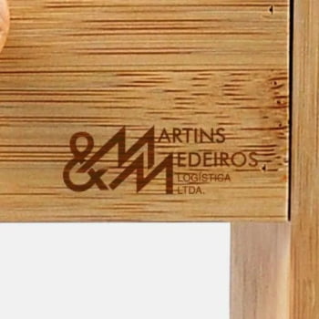 Porta Condimentos Personalizado Bambu SMTE-01073 Brindes Personalizados