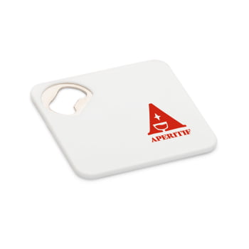 Porta Copo Personalizado ABS com Abridor de Garrafas SP94116 Brinde Personalizado