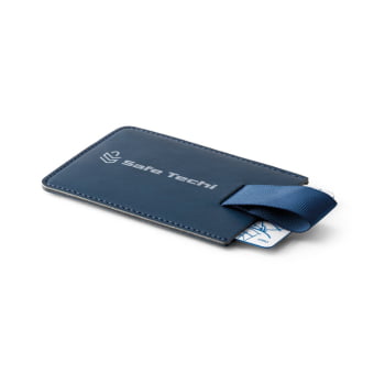 Porta Cartões Personalizado Poliuretano com Bloqueio RFID SP93265 Brindes Personalizados