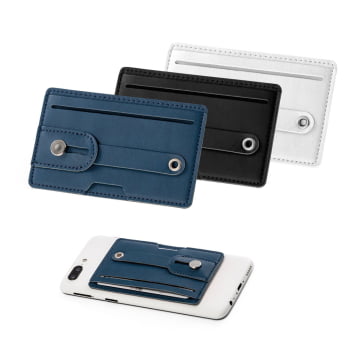 Porta Cartões Personalizado Poliuretano para Celular SP93331 Brinde Personalizado