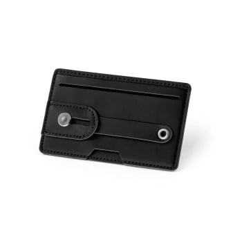 Porta Cartões Personalizado Poliuretano para Celular SP93331 Brinde Personalizado