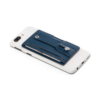 Porta Cartões Personalizado Poliuretano para Celular SP93331 Brinde Personalizado