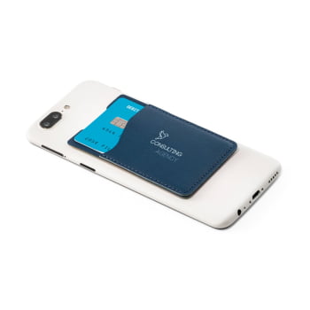 Porta Cartões Personalizado Poliuretano para Celular SP93334 Brinde Personalizado