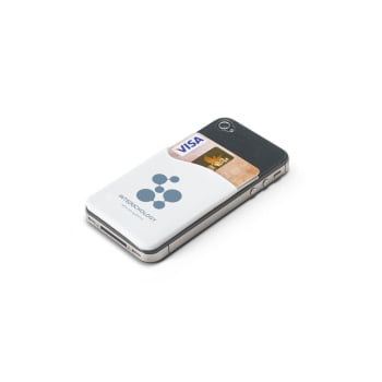 Porta Cartões Personalizado Silicone para Celular SP93320 Brinde Personalizado
