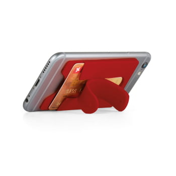 Porta Cartões Personalizado Silicone para Celular SP93321 Brindes Personalizados