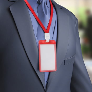 Porta Crachá Personalizado Plástico X06025 Brinde Personalizado