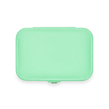 Porta Joias Personalizado Couro Sintético Revestimento Aveludado MX01383 Brinde Personalizado