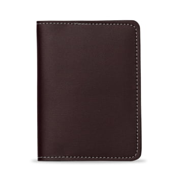 Porta Passaporte Personalizado Couro Sintético X13123B Brinde Personalizado