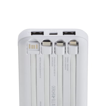 Power Bank Personalizado 10000mah Indução ou Cabo Carregador Portátil X06052 Brinde Personalizado