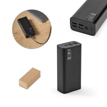 Power Bank Personalizado 30000mah SP97170 Carregador Portátil Sustentável Brindes Personalizados