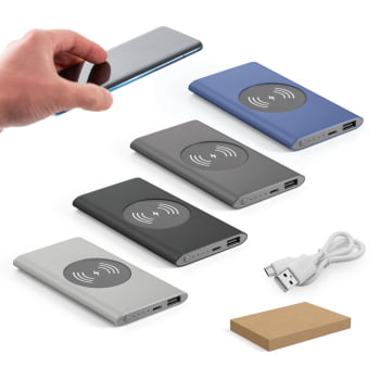 Power Bank Personalizado 4000mah SP57078 Carregador Portátil Sustentável Brindes Personalizados