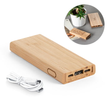 Power Bank Personalizado 5000mah SP57915 Carregador Portátil Sustentável Brindes Personalizados