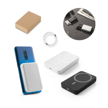 Power Bank Personalizado 5000mah SP97166 Carregador Portátil Sustentável Brindes Personalizados