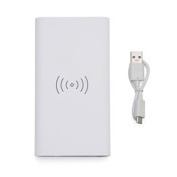 Power Bank Personalizado 8000mah Indução ou Cabo Carregador Portátil X04050 Brindes Personalizados