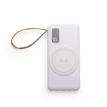 PowerBank Personalizado 10.000mAh Indução ou Via Cabo X09145 Brinde Personalizado