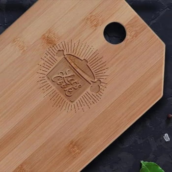 Prancha Para Alimentos Pesonalizados Bambu SMTA-20003 Brinde Personalizado