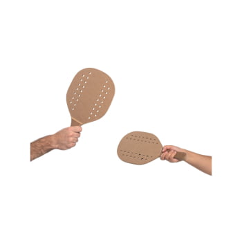 Raquete Personalizada MDF com Bola Inclusa SP98144 Brindes Personalizados