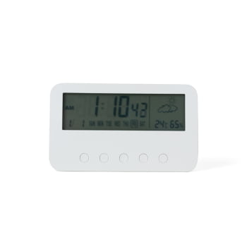 Relogio Personalizado Plástico Com Despertador X04068 Brindes Personalizados