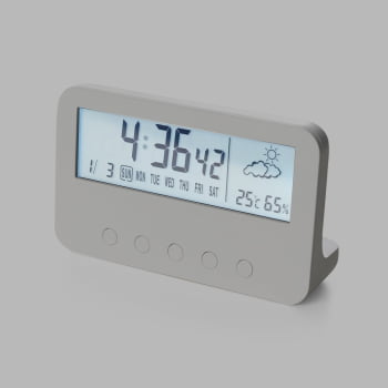 Relogio Personalizado Plástico Com Despertador X04068 Brindes Personalizados