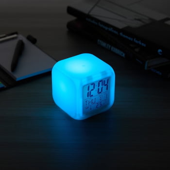 Relogio Personalizado Plástico Com Despertador X08088 Brinde Personalizado