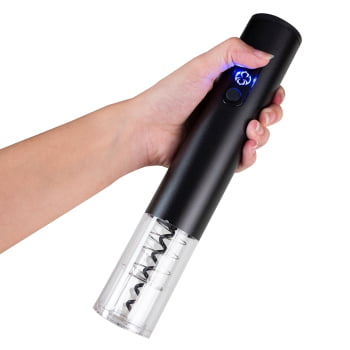 Saca Rolha Personalizado Elétrico com LED e Cortador de Lacre X18560 Brindes Personalizados