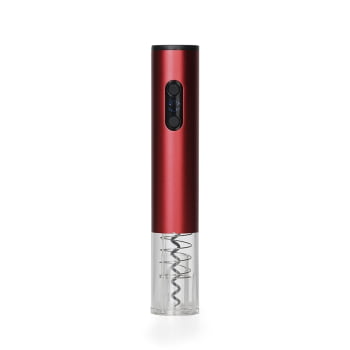 Saca Rolha Personalizado Elétrico com LED e Cortador de Lacre X18560 Brindes Personalizados