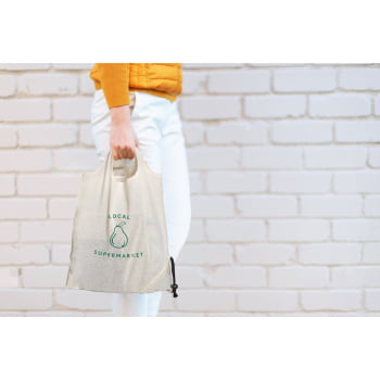 Sacola Personalizada 100% Algodão MSP92922 Bindes Personalizados