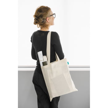 Sacola Personalizada 100% Algodão Orgânico MSP92932 Brinde Personalizado