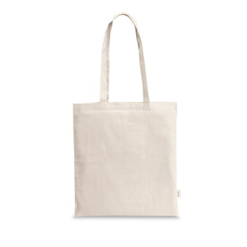 Sacola Personalizada Algodão e Poliéster Reciclado Sustentável MSP92084 Bindes Personalizados