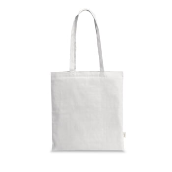 Sacola Personalizada Algodão e Poliéster Reciclado Sustentável MSP92084 Bindes Personalizados