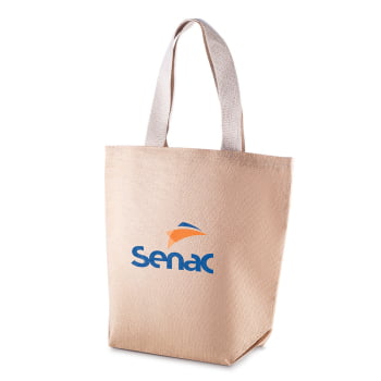 Sacola Personalizada Juta ASIBJT001 Brinde Personalizado
