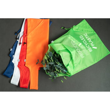 Sacola Personalizada Poliéster Reciclado Sustentável  MSP92930 Bindes Personalizados