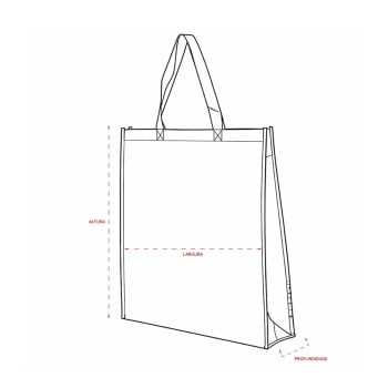 Sacola Personalizada TNT Metalizado X09143 Brinde Personalizado