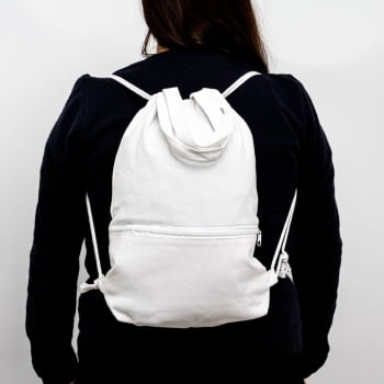 Mochila Personalizada Sacola Sacochila Lona Resistente  X08087 Brinde Personalizado