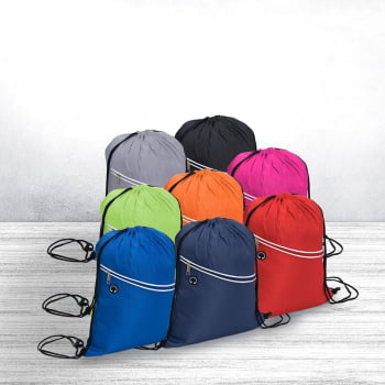 Mochila Personalizada Sacola Sacochila Poliéster  X18601 Brindes Personalizados
