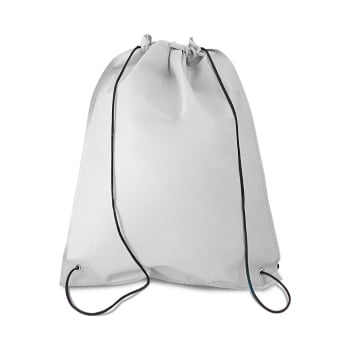 Mochila Personalizada Sacola Sacochila TNT com Costura Termo Selada X14805 Brinde Personalizado