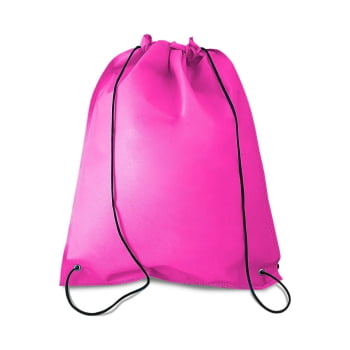 Mochila Personalizada Sacola Sacochila TNT com Costura Termo Selada X14805 Brinde Personalizado