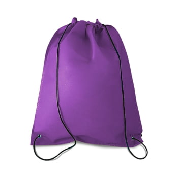 Mochila Personalizada Sacola Sacochila TNT com Costura Termo Selada X14805 Brinde Personalizado