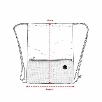 Sacochila Personalizada Poliéster 420D X19061 Brindes Personalizados